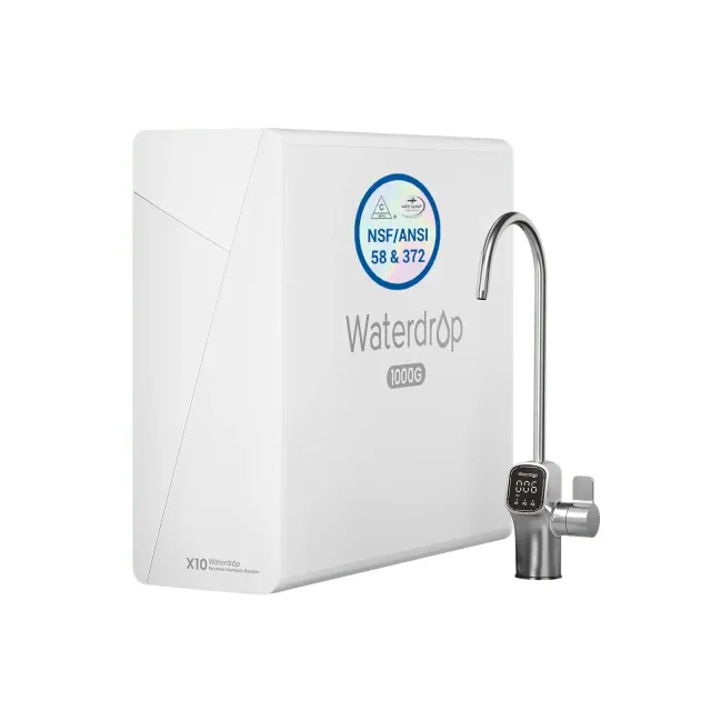 Waterdrop X10 Tankless RO System 1000 GPD 9-Stage Filtration