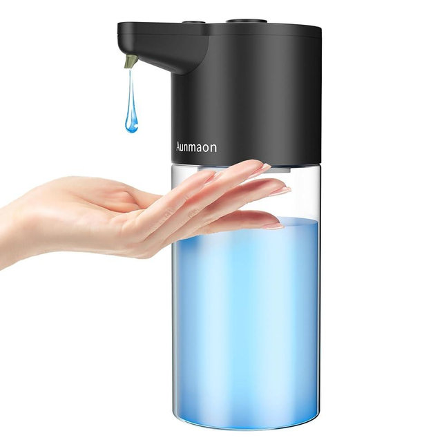 Automatic Soap Dispenser Touchless,Simple Physical Adjustment Hand Soap Dispenser,Low Battery Consumption Dish Soap Dispenser Kitchen Bathroom,Hands Free Auto Soap Dispenser