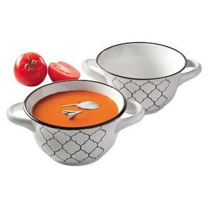Crock-Pot - Mathison Round Soup Bowl Set White 27oz 2pk - Gibson