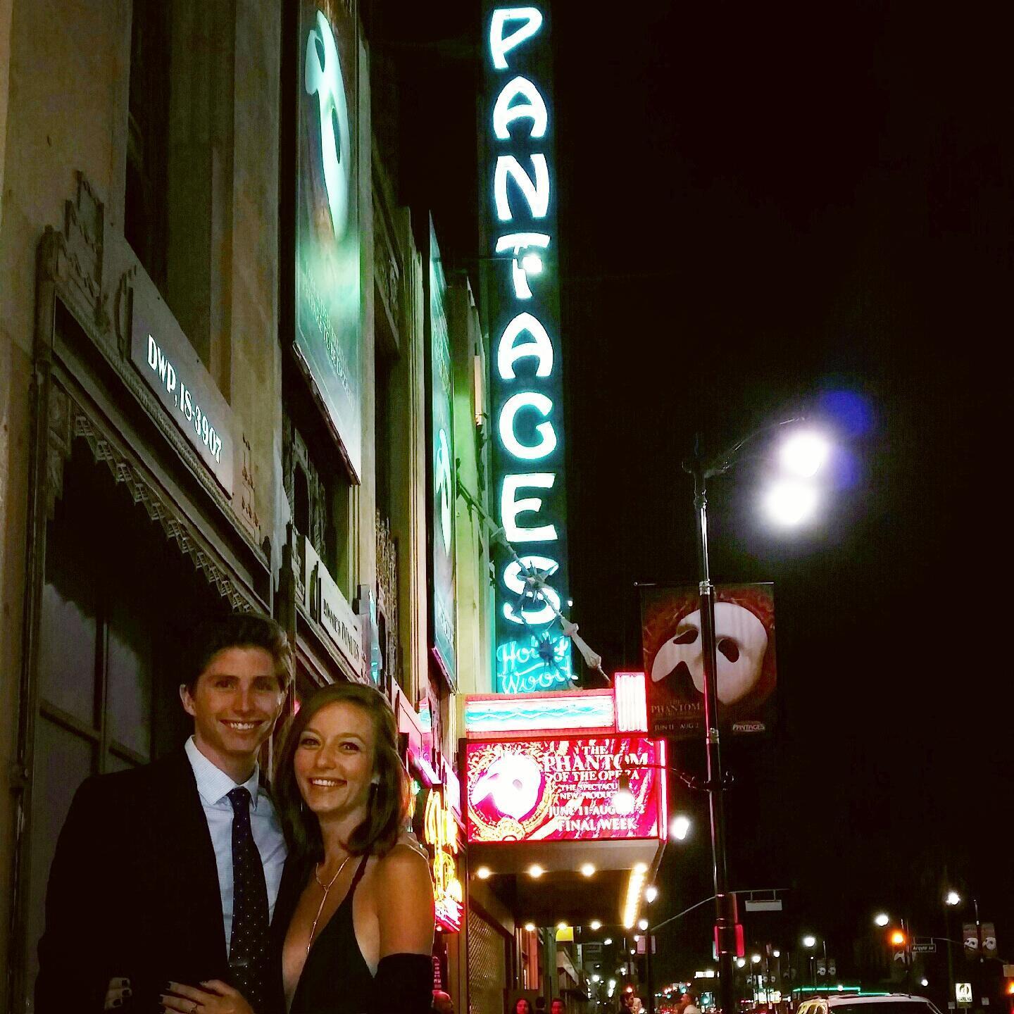Phantom of the Opera on broadway at the Pantages in Los Angeles, Calif. '2015