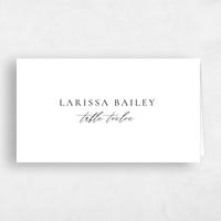 White Wedding Place Card - Seville