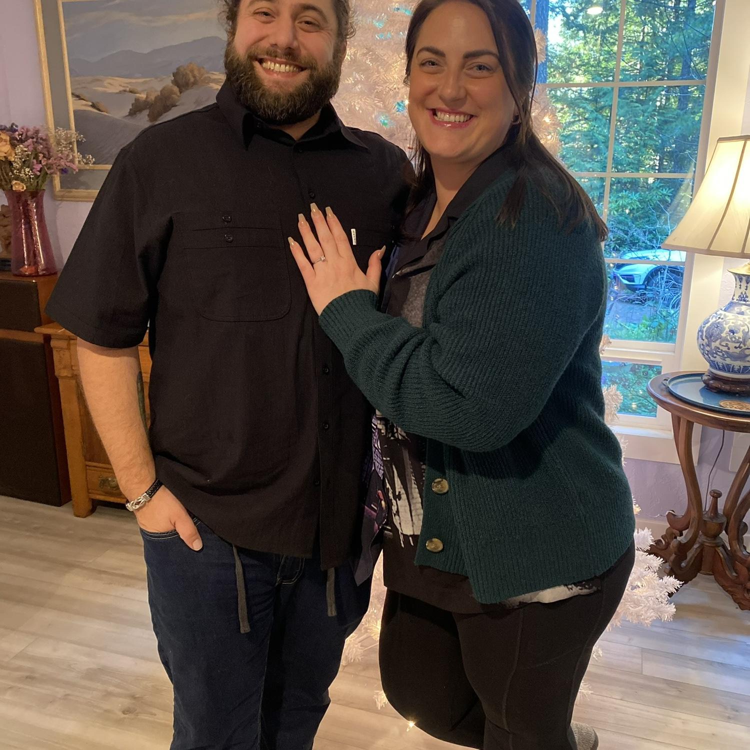 Celebrating our first holiday season engaged!