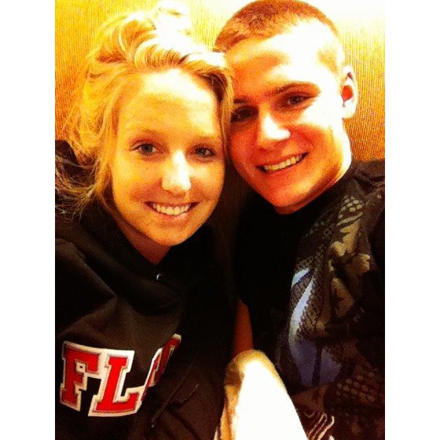 When Russell first came to visit me at college in Florida!