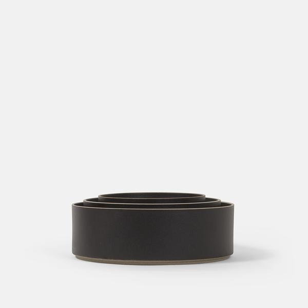 Tall Cylinder Black Bowl - Medium