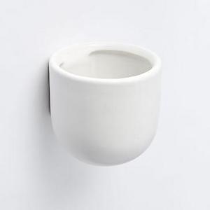 Ceramic Wallscape Planter, White, 6"