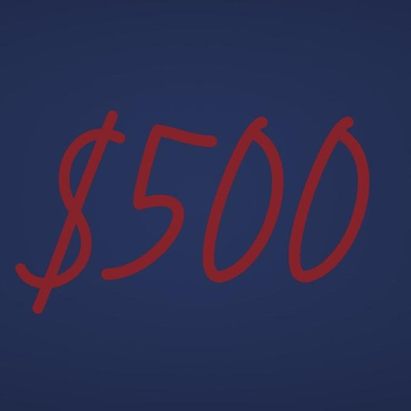 $500