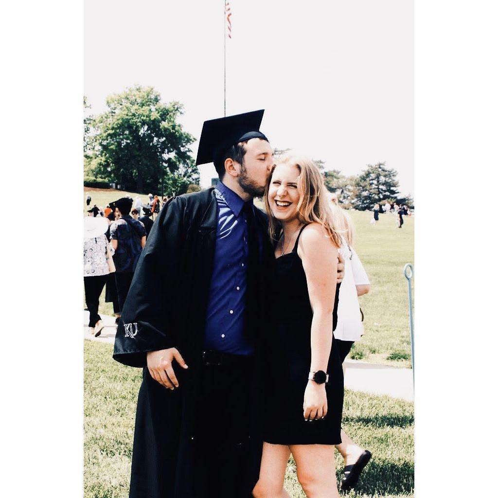 2018: Kieran got his Bachelors!