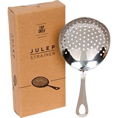 Julep Strainer: Stainless Steel SS304 Cocktail Strainer by Top Shelf Bar Supply