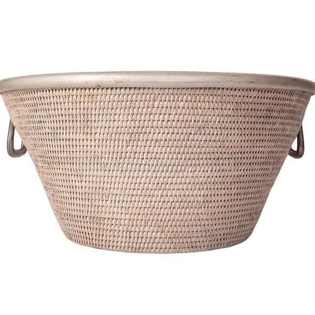 Tava Rattan Party Bucket - Light Natural