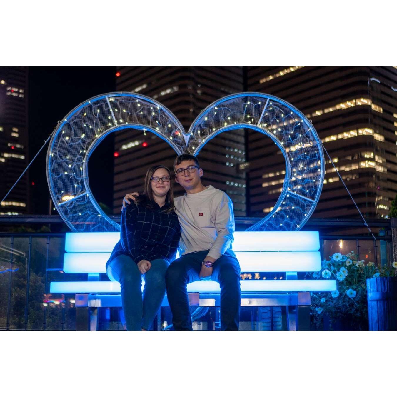 This is when we went to a Ferris wheel park around Yokohama.