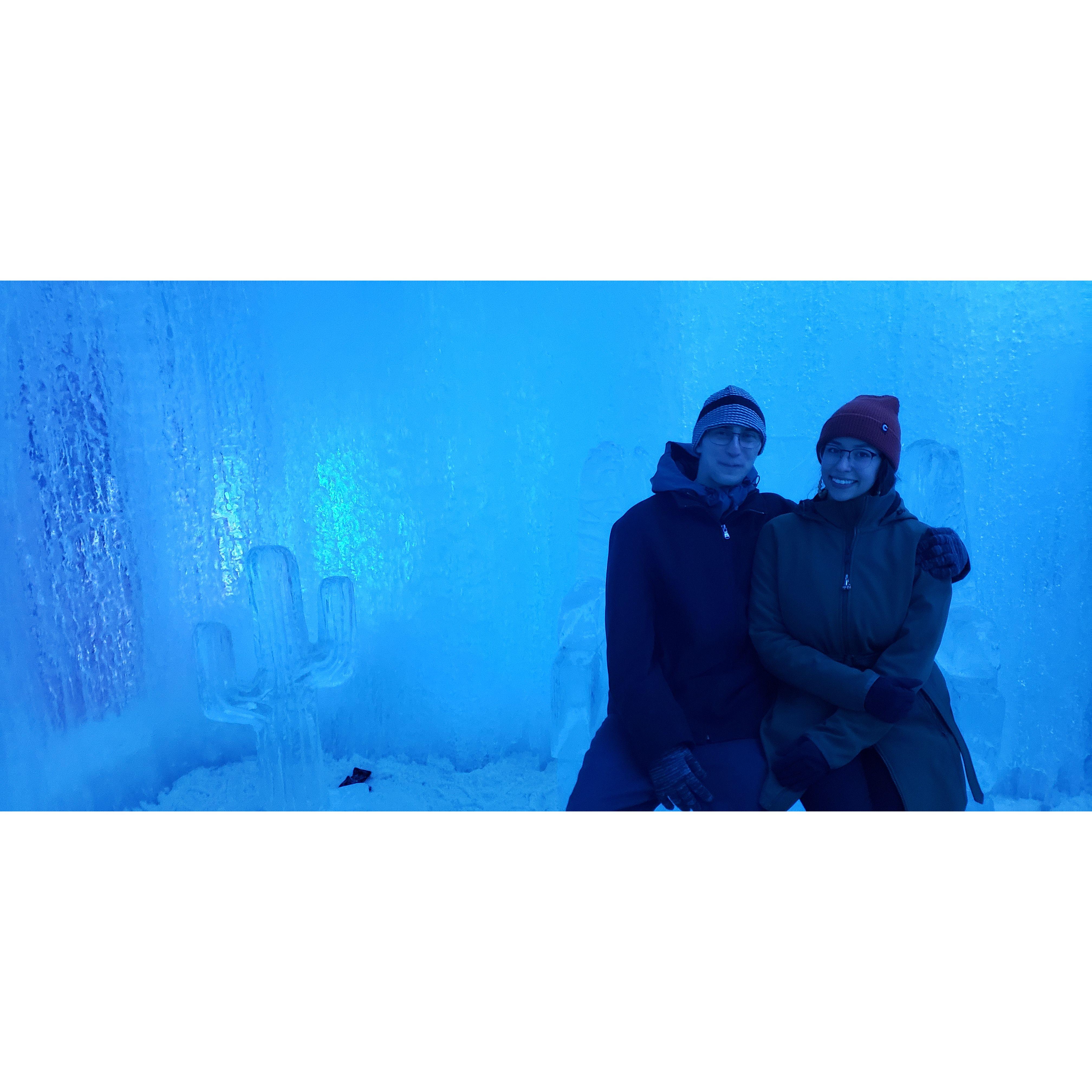 A chilly evening at the ice castles