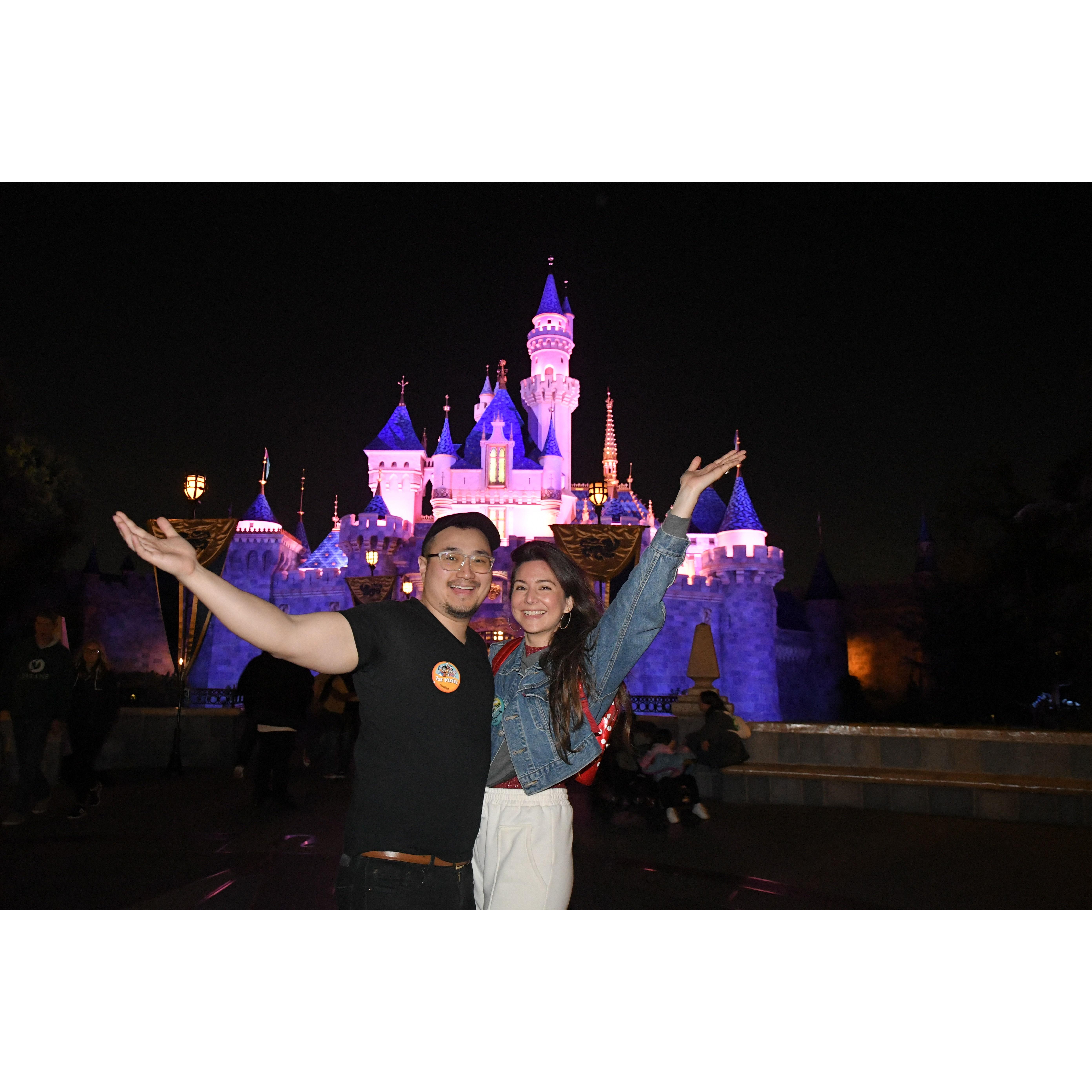 Our first time going to Disneyland together :D