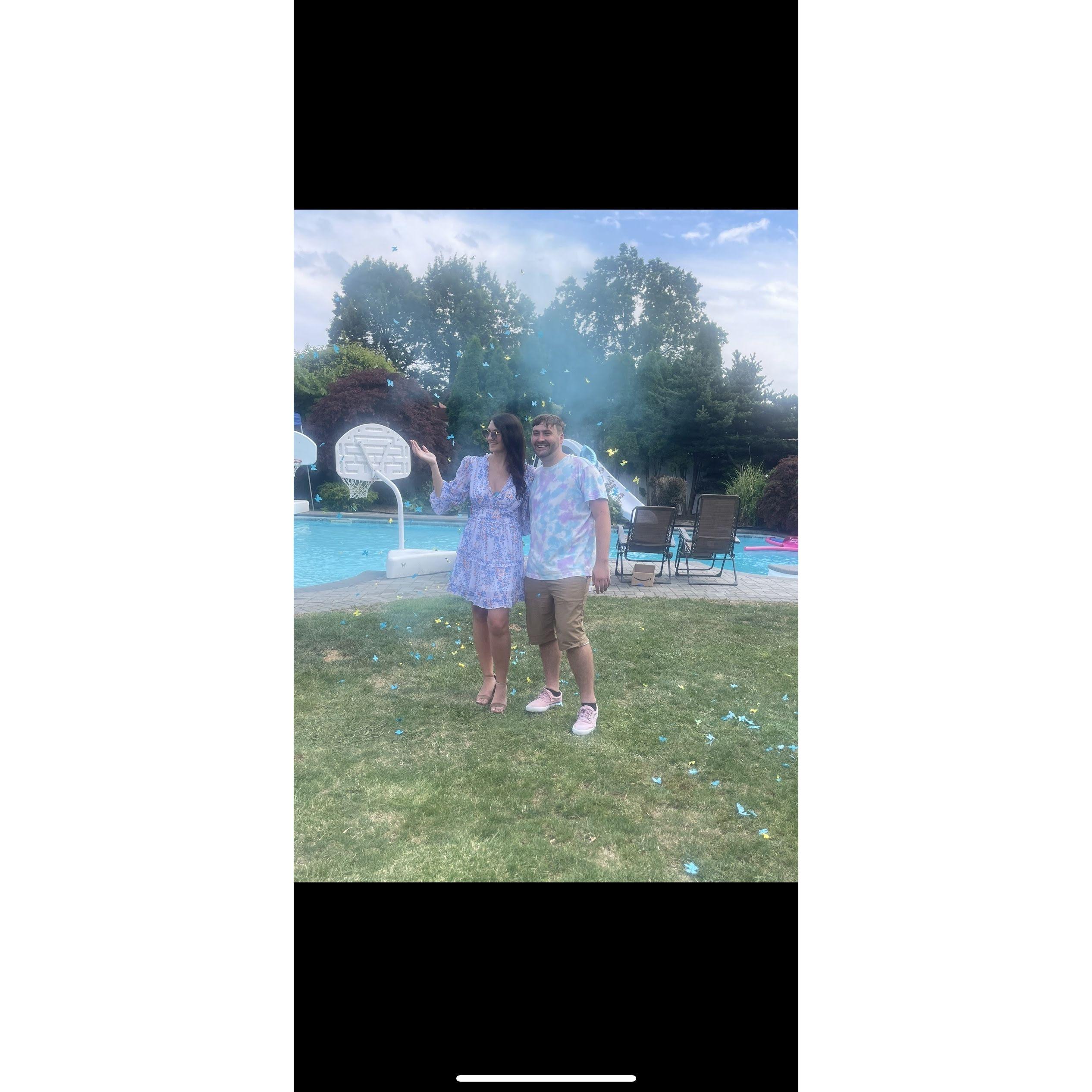 Finding out we were having a boy AKA Carter Bud