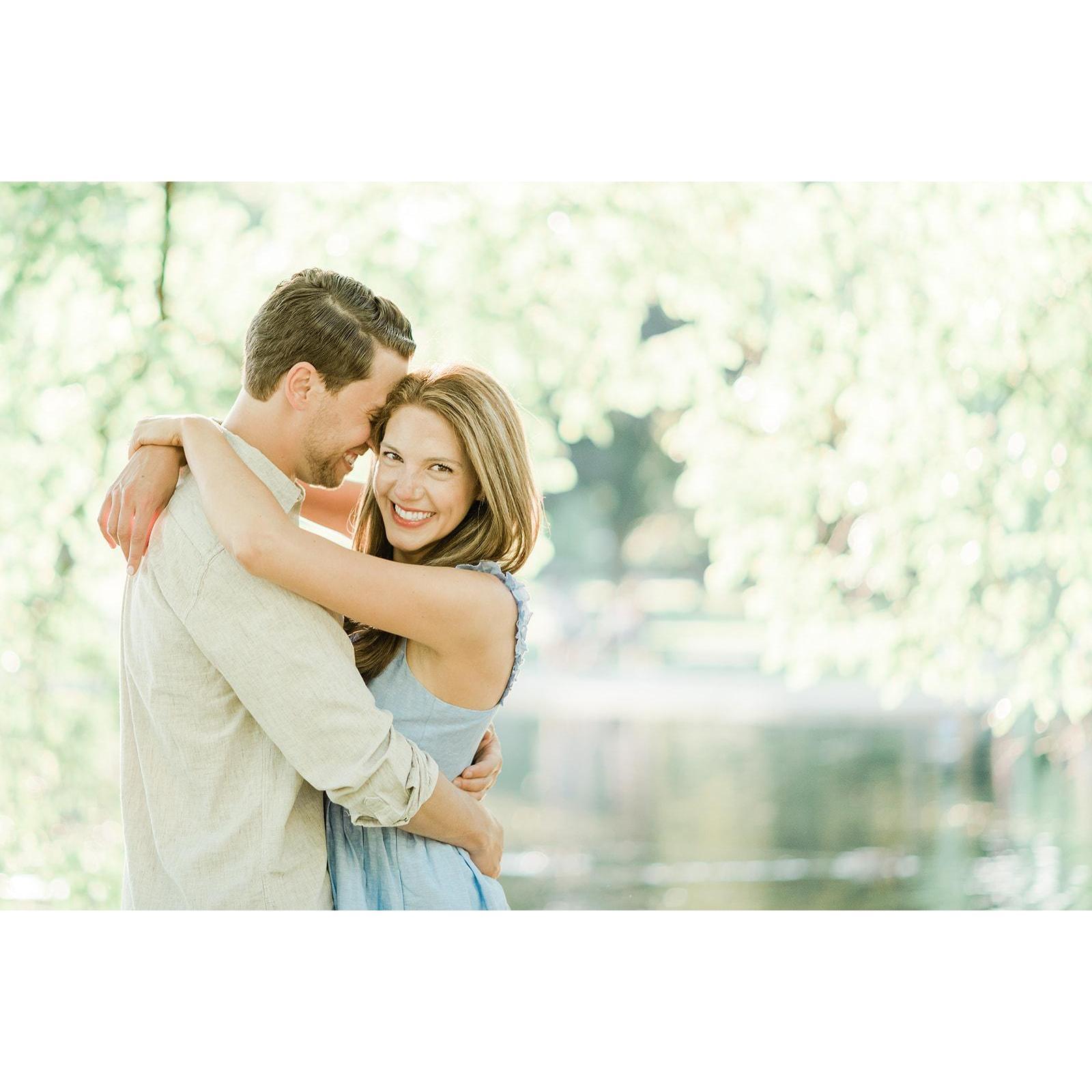 Summer engagement shoot in Boston Public Garden
Photographer: Christina Tooley