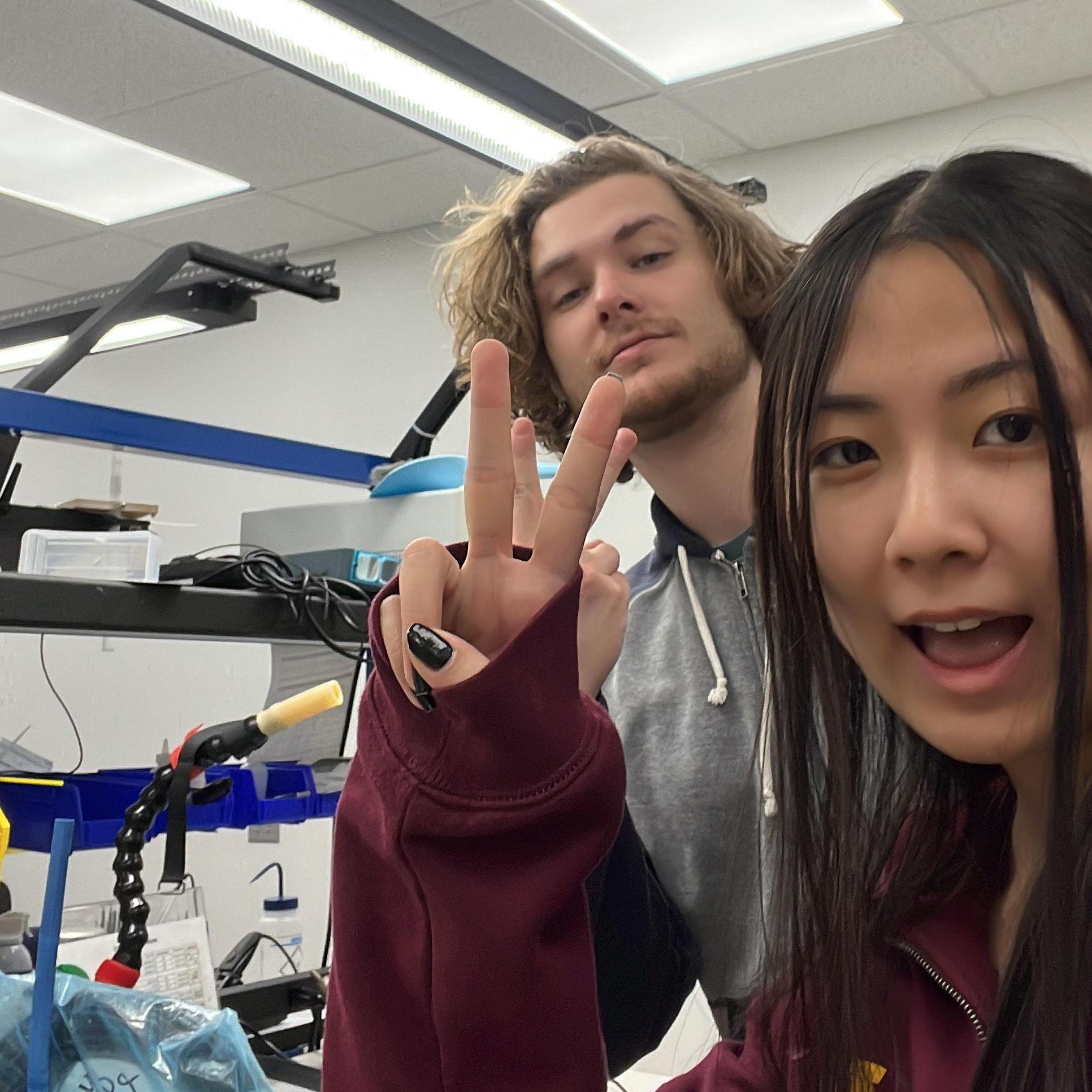 4.25.22 - Pulling an all-nighter before our senior design show