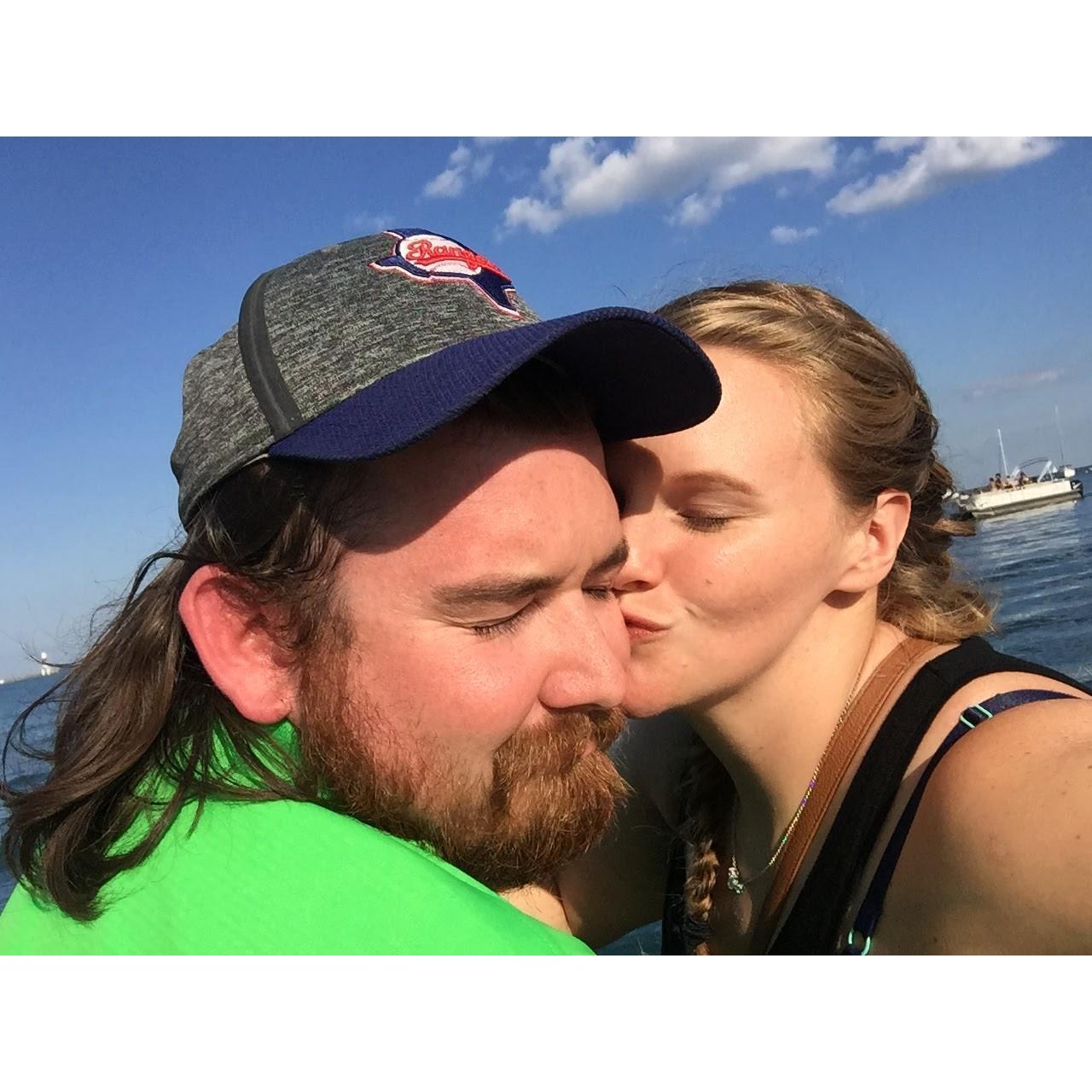 Surprise kiss