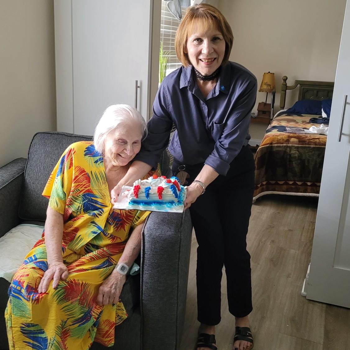 Mom and I celebrate his birthday. We both love him!