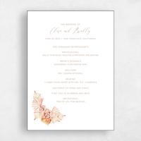 White Wedding Program - Caoba