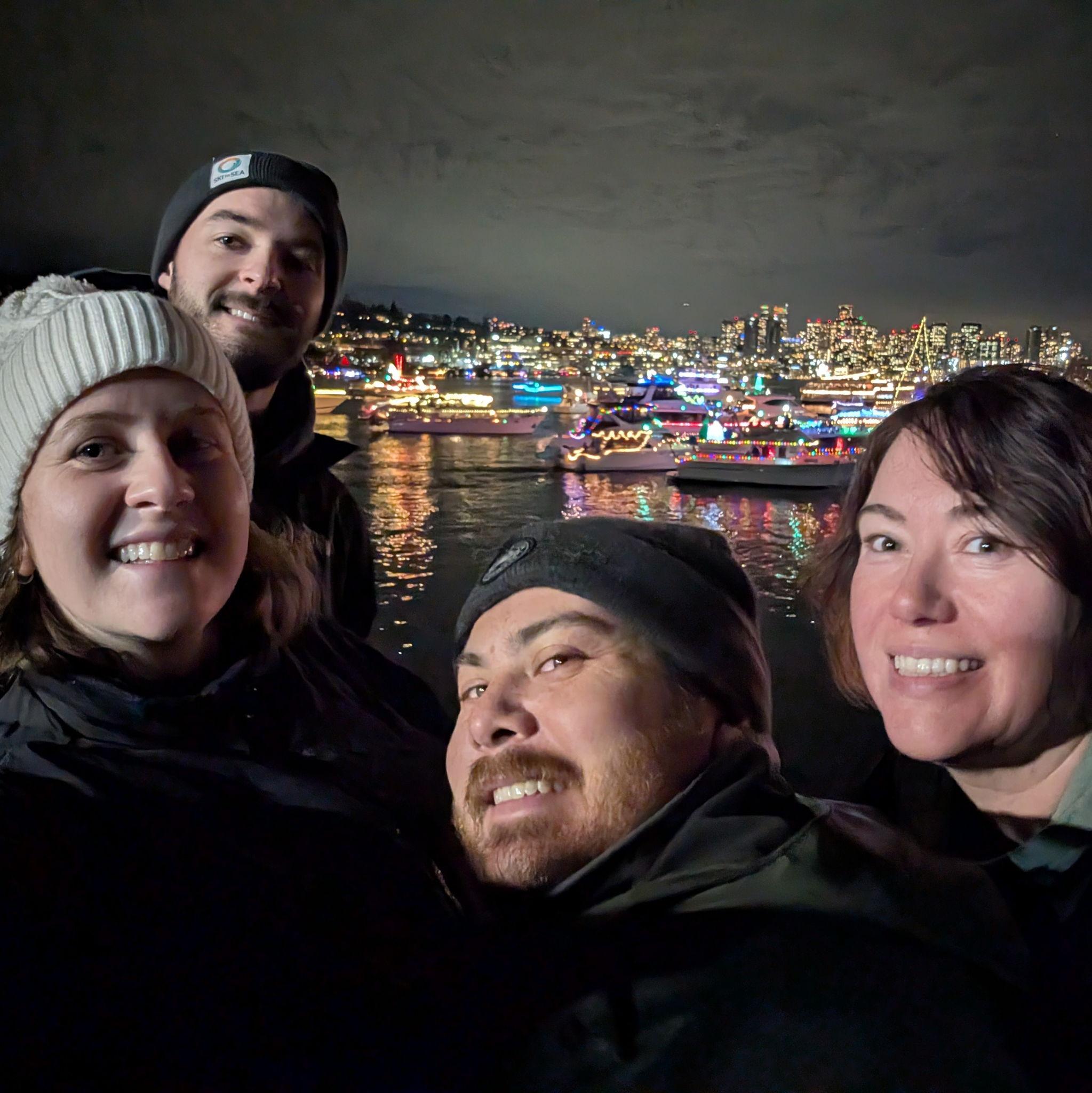Christmas Ships on Lake Union with Rachel and Levi!