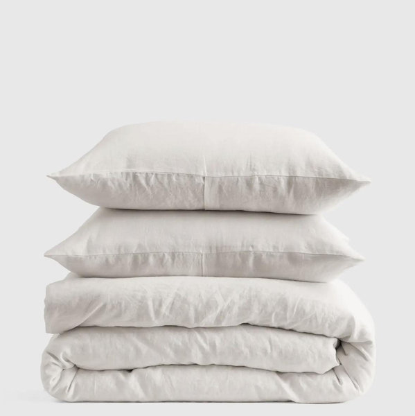 European Linen Duvet Cover Set - Full/Queen