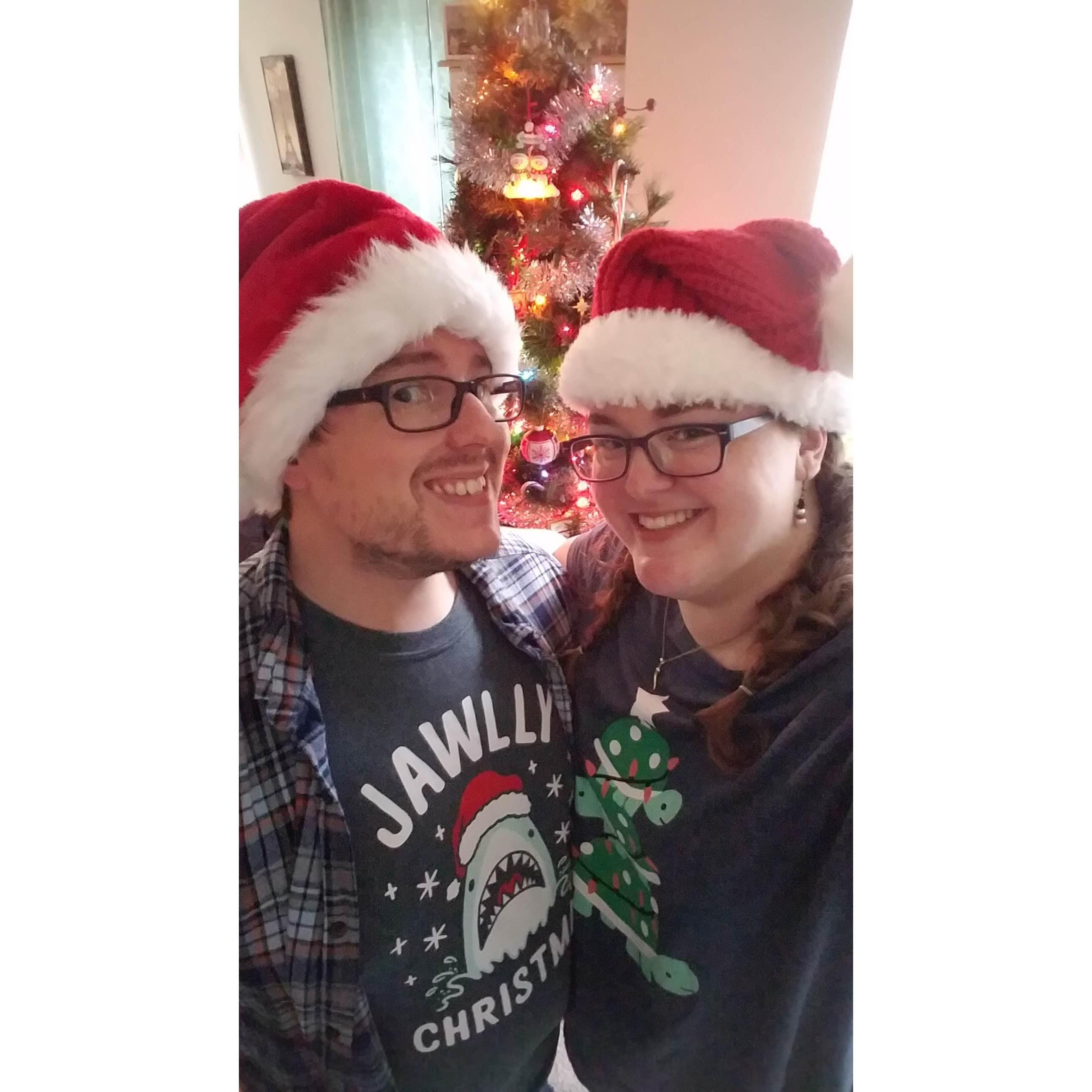 Our first Christmas living together.