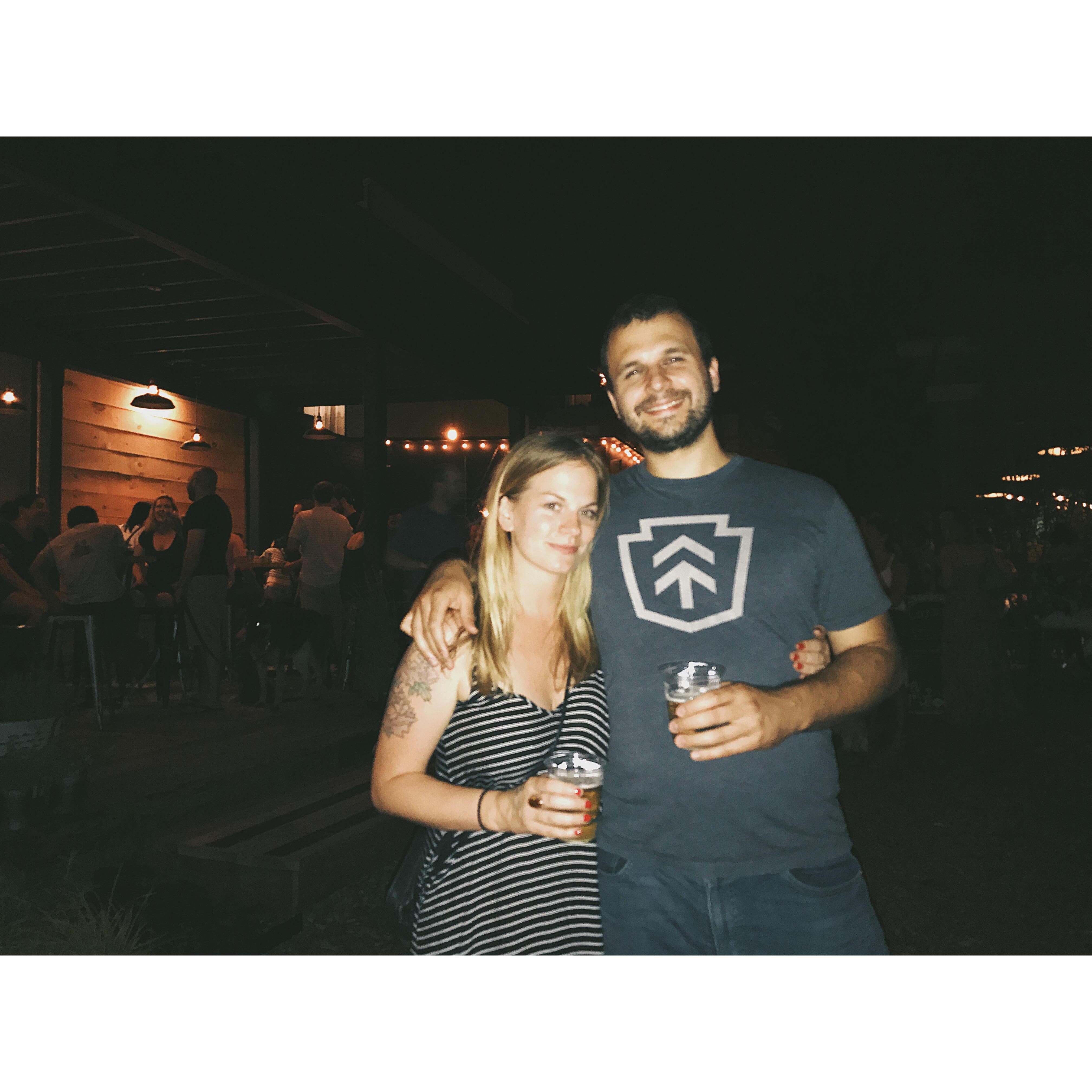 This picture was taken on June 30, 2017, one year before the wedding date.