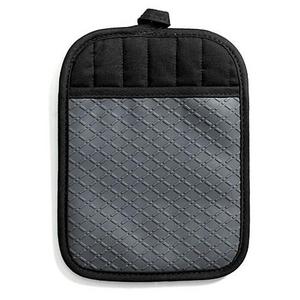 Silicone Quilted Pot Holder in Dark Grey