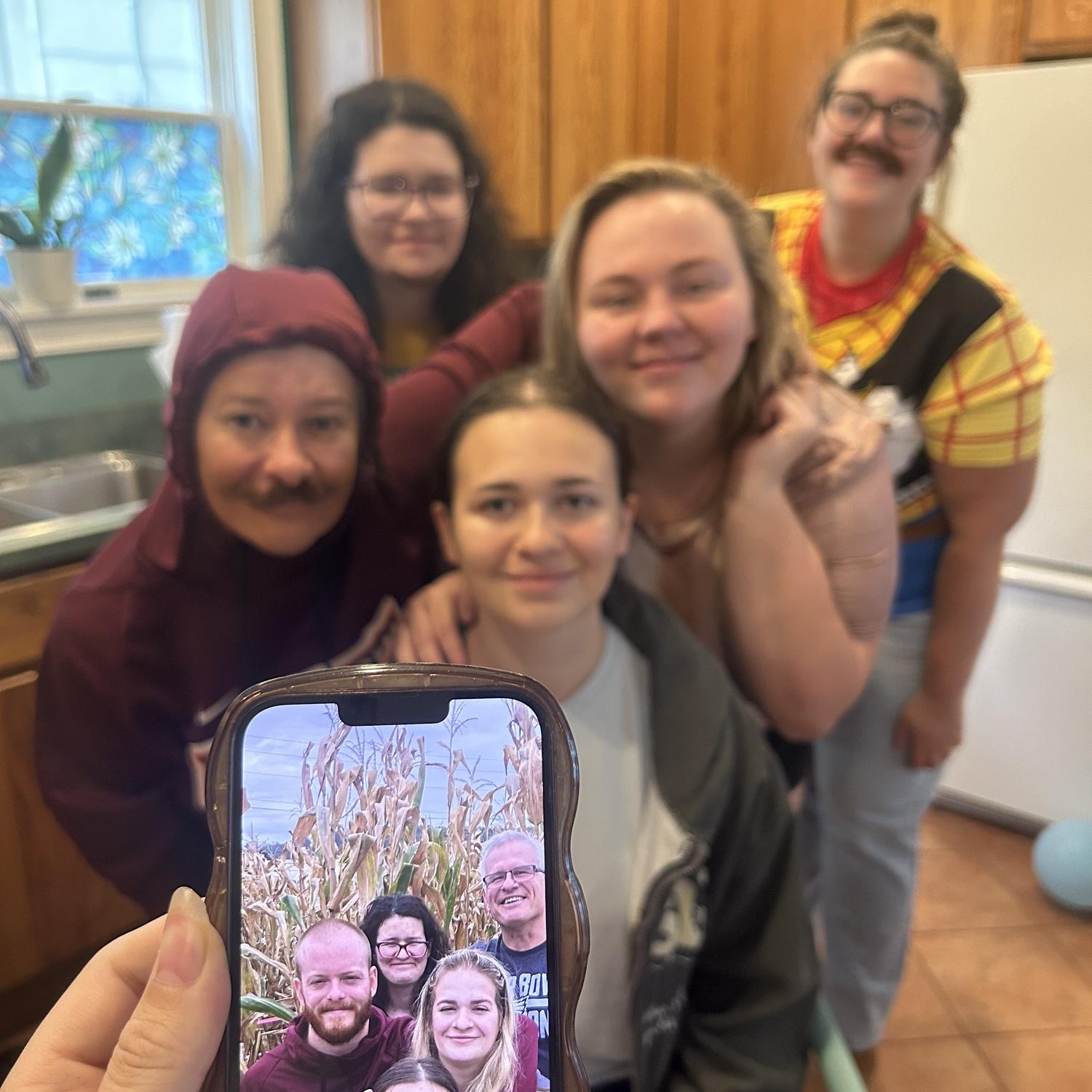 Ursula (being Michael) trying to recreate our photos