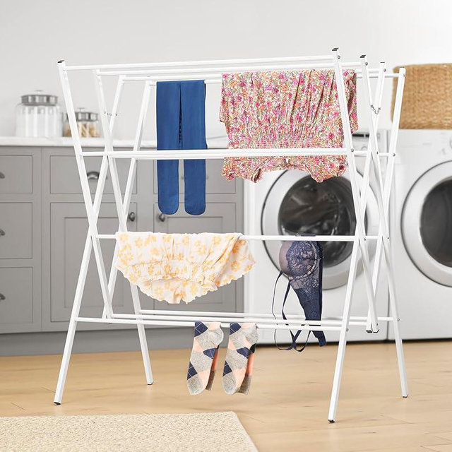 Whitmor Oversized Drying Rack - White