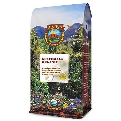 Java Planet - Organic Coffee Beans- Guatemalan Single Origin - a Gourmet Medium Roast of Arabica Whole Bean Coffee USDA Certified Organic, Smithsonian Bird Friendly Certified - 1LB