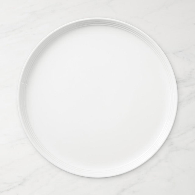 Le Creuset San Francisco Coupe Dinner Plate, Set of 8, White
