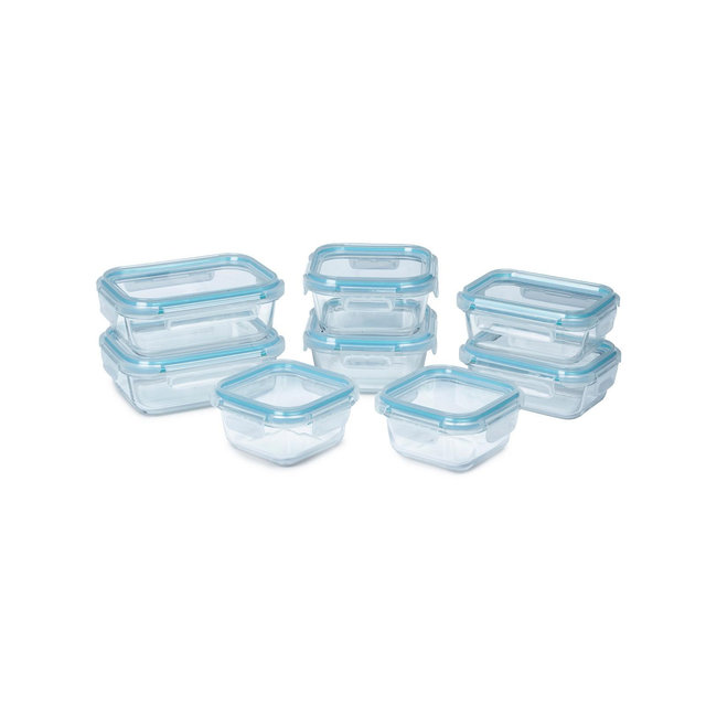 Sedona Kitchen 16-Pc. Glass Food Storage Set