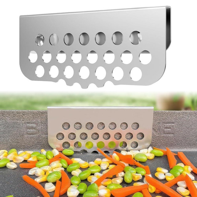 BBQ Tider Grilling Grease Gate Blocker for Blackstone Griddle Accessory, 1Pack Bbq Cook Tool Food Goalie Mesh Screen Compatible with Many Griddle(Not For Old-style Long Hook 17" and 22" Blackstone)