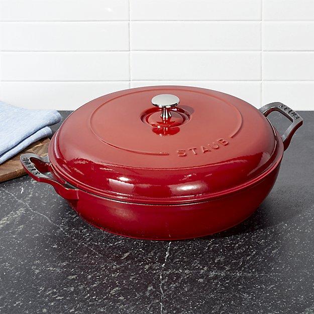 Staub  - Staub ® 3.5-Qt Cherry Red Braiser