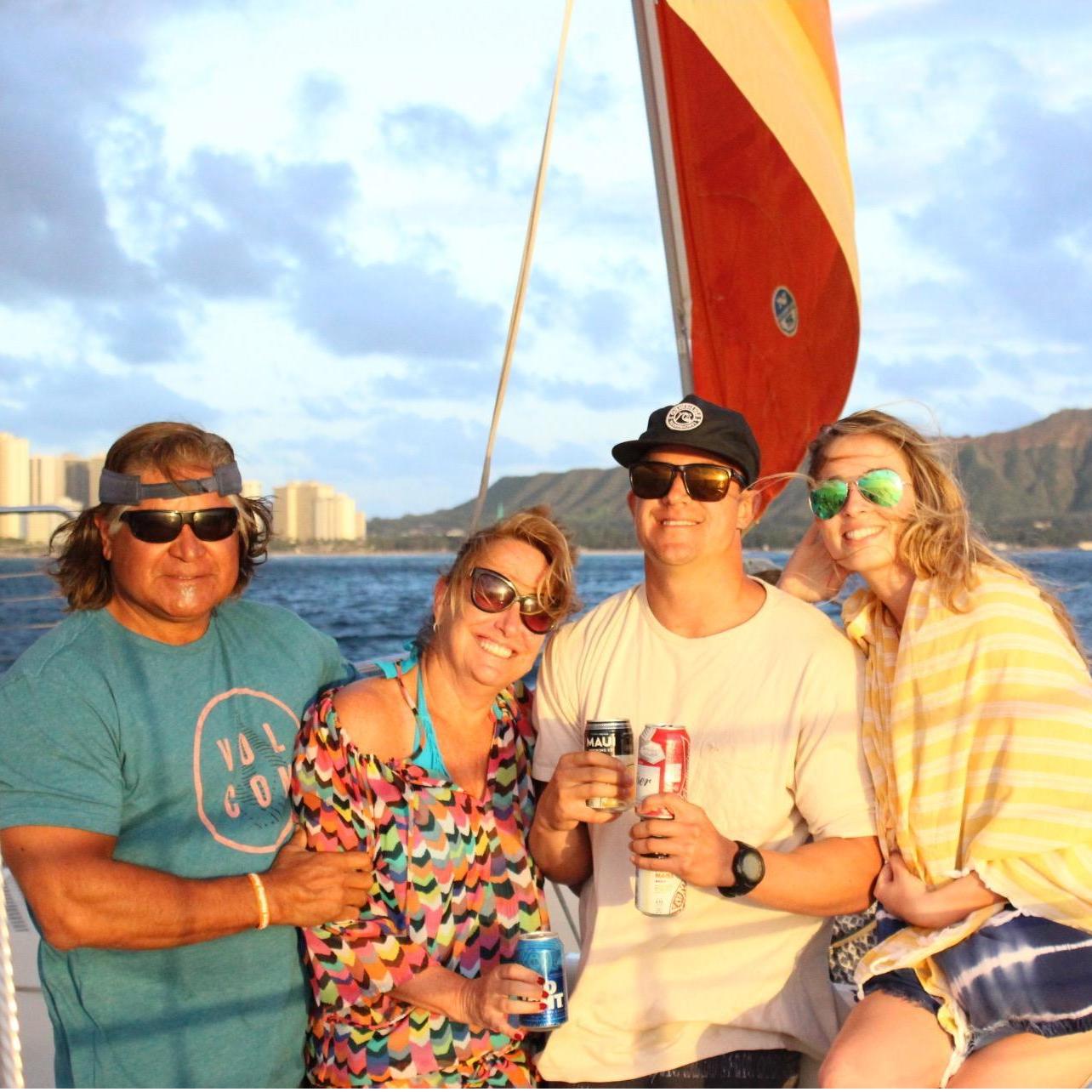 On a boat in Hawaii in - 2016