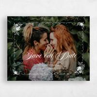 White Wedding Save the Date - Pontus Photo