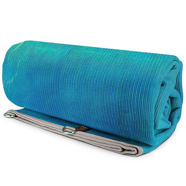 CGEAR Original Sand-Free Outdoor Rug Camping Mat - Water-Resistant & Anti-Fade Material - Military-Grade - Reversible Design - Area Rug for Beach, RV, & Picnics - includes Travel Bag