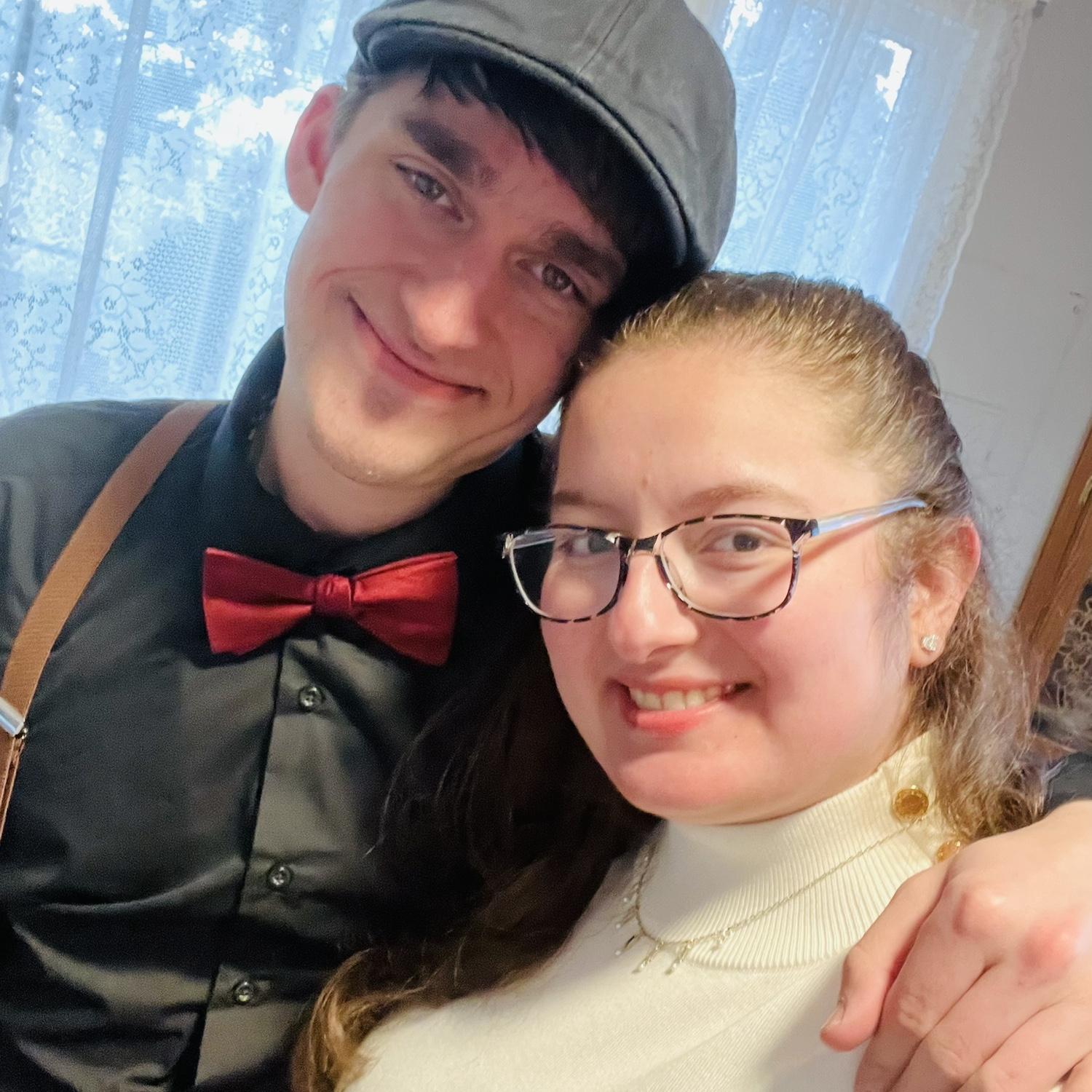 This was taken on their first Valentines Day, as a couple!