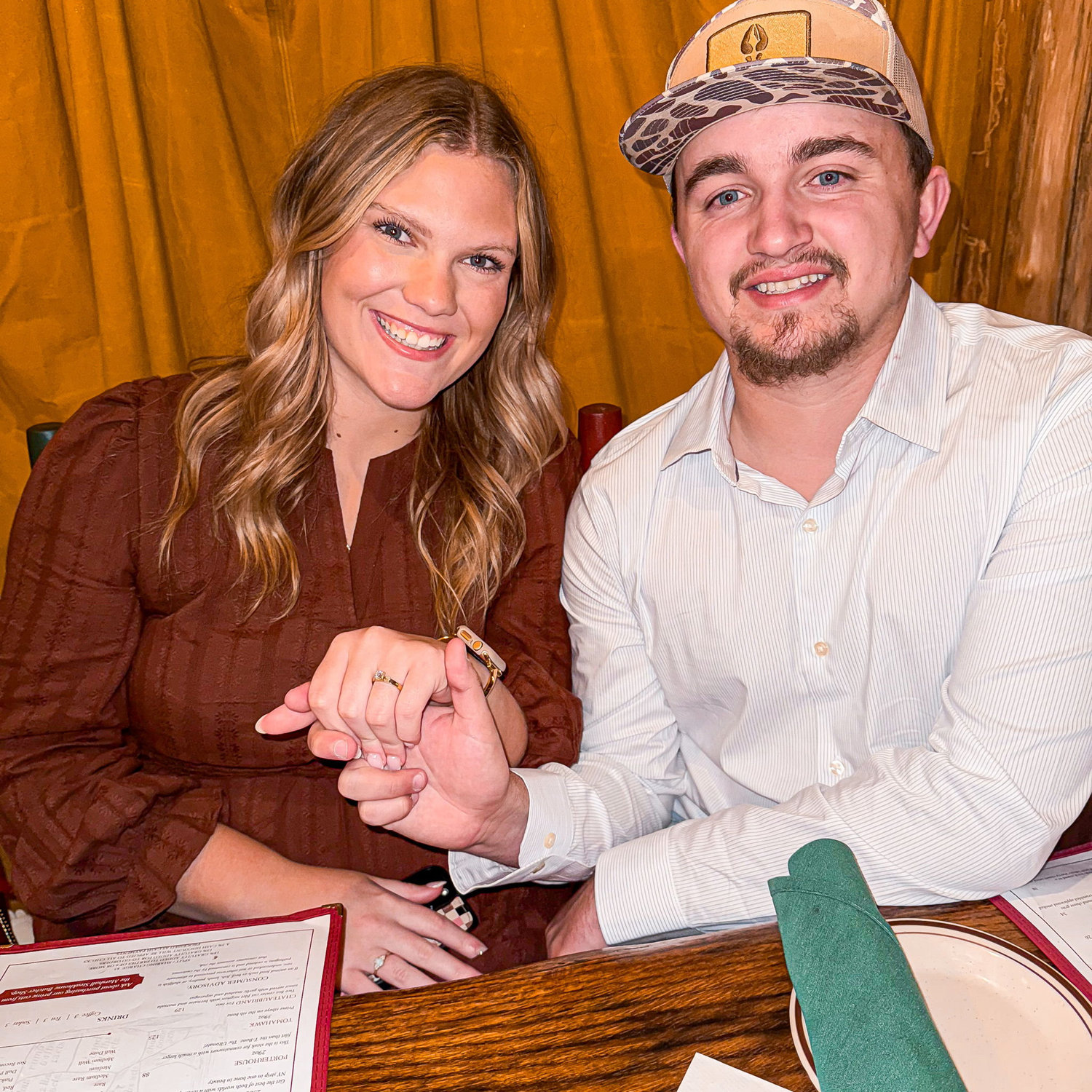 Marshall's Steakhouse after the most special engagement