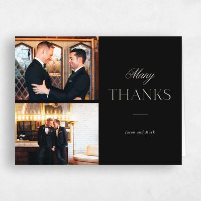 Black Wedding Thank You - Gavin Landscape