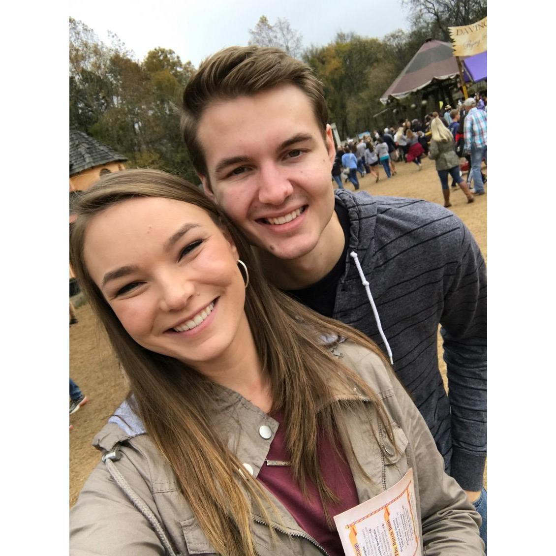 Caleb and Olivia's first time together at the Renaissance festival!