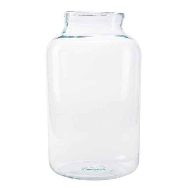 Recycled Glass Mason Jar Vase, Large