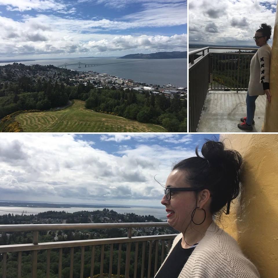 From our visit to the Astoria Column. I have developed a weird fear of heights (but not when on roller coasters or rides, weirdly). Viktor knew that he had to document it.