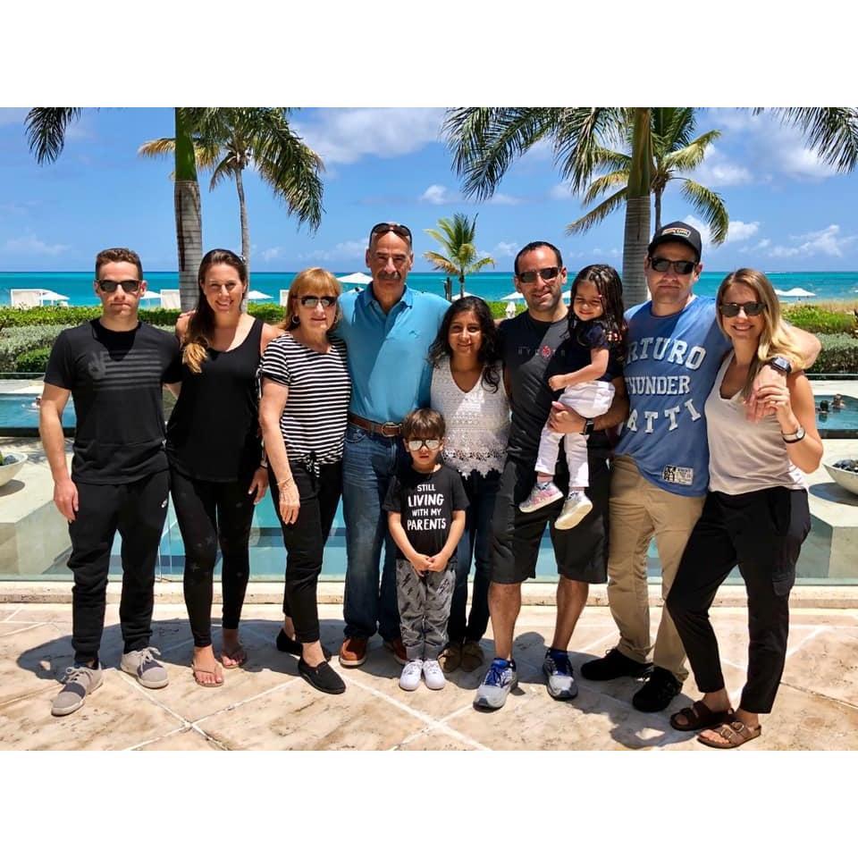 The whole Levy family! Turks and Caicos 2019.