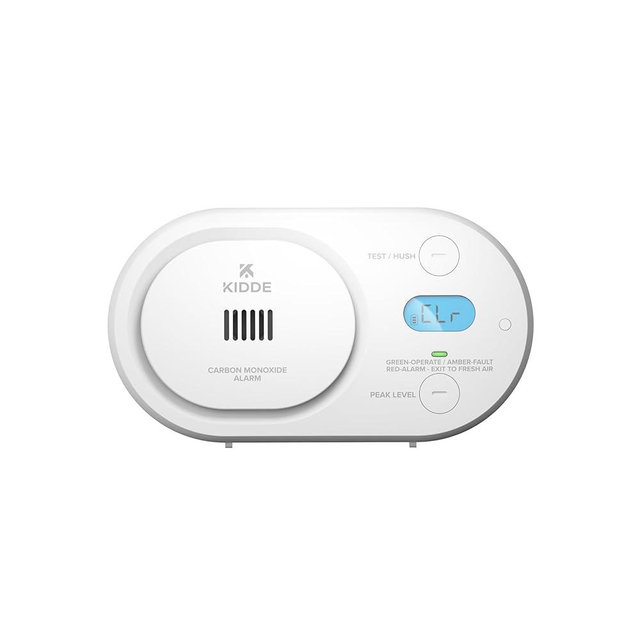 Kidde Carbon Monoxide Detector, AA Battery Powered, Detects Low-Level CO, Digital Backlit Display, Portable for Travel or Home, LED Status Indicators, 85 dB Alarm, 5th Edition, COBDL
