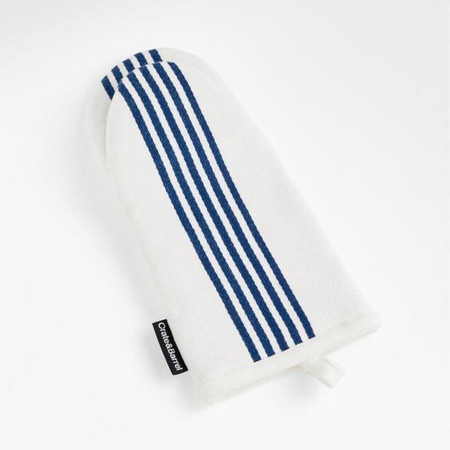 Cuisine Stripe Deep Sea Blue Oven Mitt