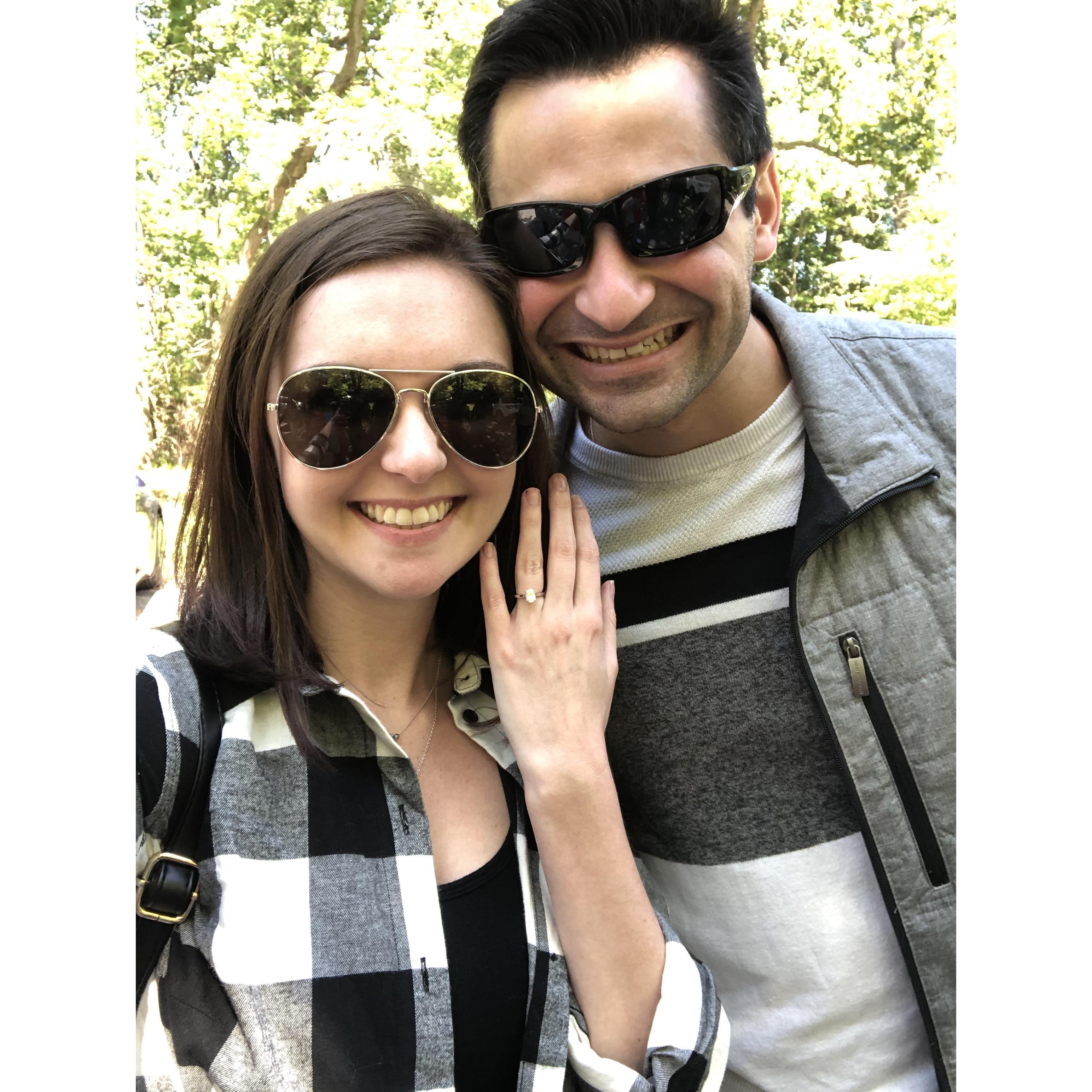 Showing off the ring!