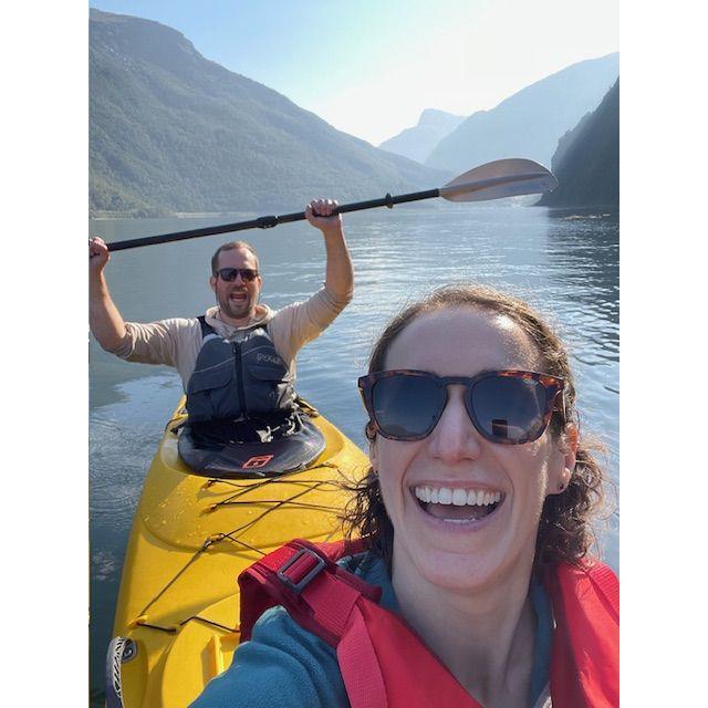 Kayaking the fjord in Norway