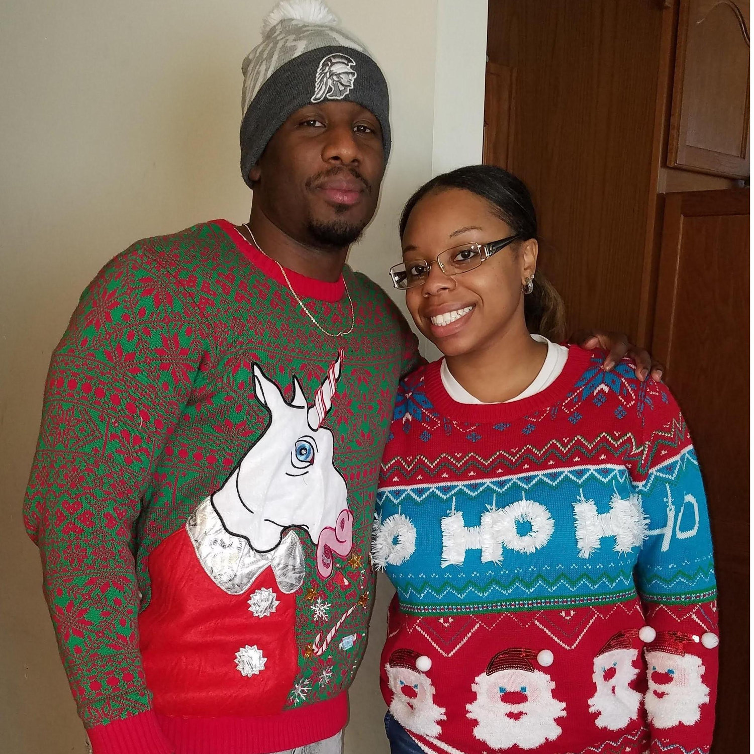 Ugly sweater contest... Thanks Tondra! #NotReally