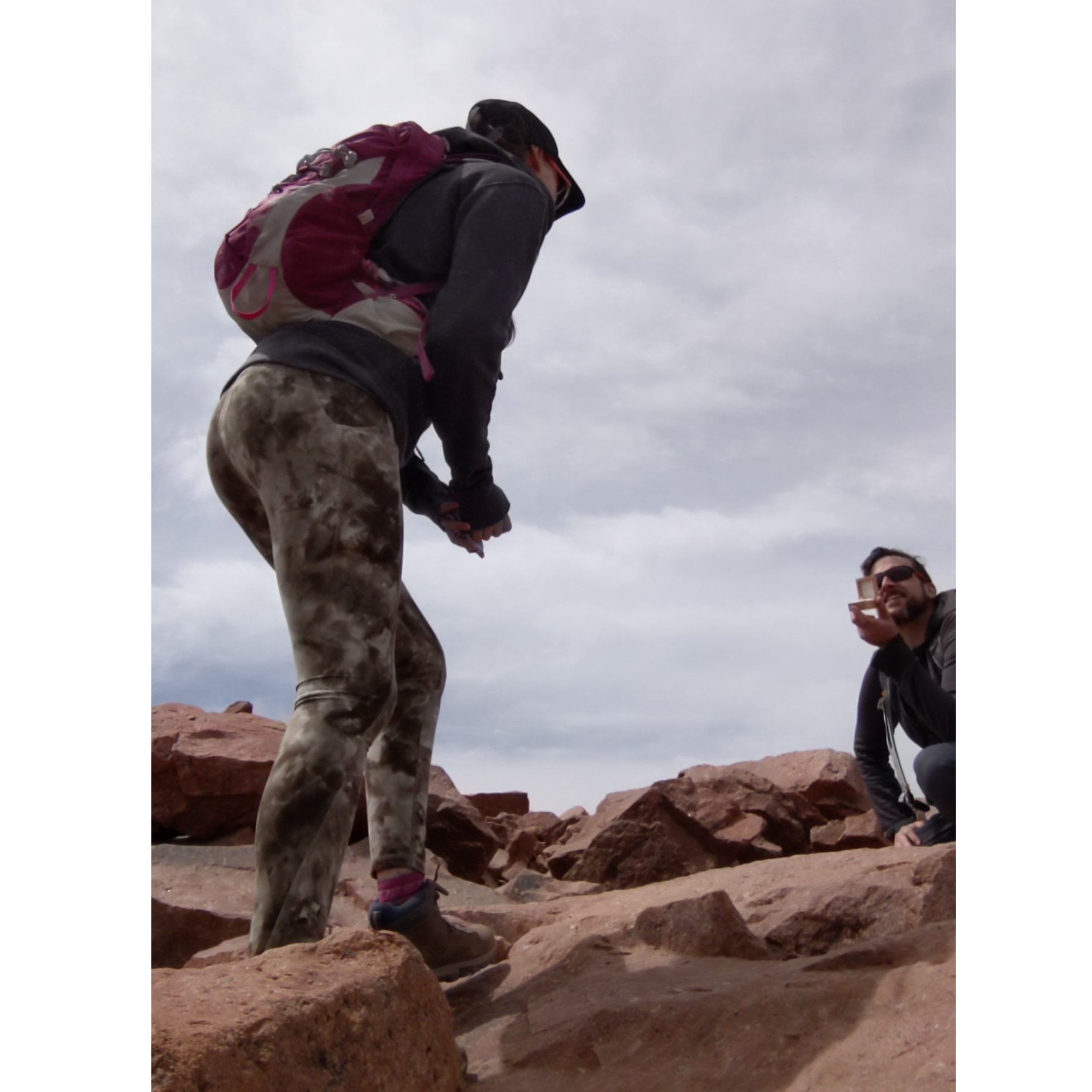 Rob proposed on top of Pikes Peak in Colorado